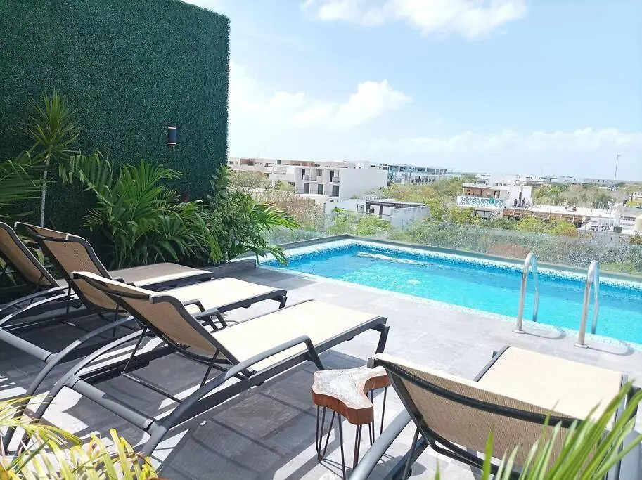 Pent H Sin Cocina Con Piscina Gaia Residence Tulum 0*,